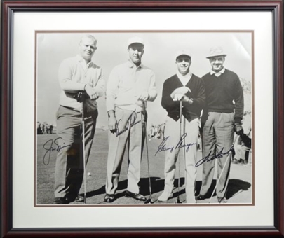 Jack Nicklaus, Arnold Palmer, Gary Player and Sam Snead Signed 16 x 20 Photo